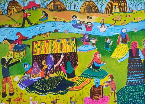 اثر برگزیده فرشته موسوی 10ساله از مرکز 1 مشکین شهر اردبیل در  هشتمین مسابقه رومانی 2024 (نشان نقره)