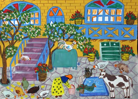 اثر برگزیده باران حسینی 12 ساله از سنندج استان کردستان در هشتمین مسابقه رومانی 2024 (دیپلم افتخار)