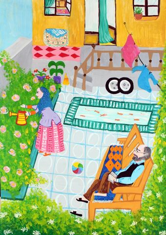 Aida Amiri-Hosseini, 13, from Sanandaj; Kurdistan province, winner of golden medal