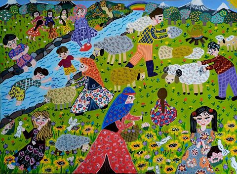 Anil Ghobadi, 8, from Kanoon center 2 in Pars Abad, Ardabil province, winner of golden medal