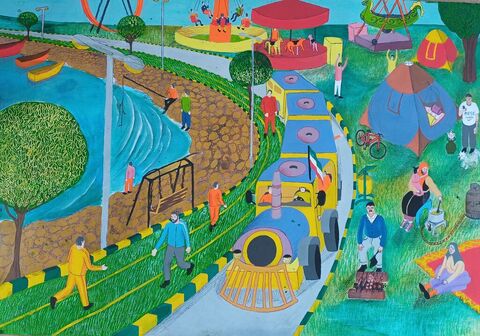 Abbas Shahbazi, 15, from Kanoon center 1 in Ardabil province, winner of golden medal