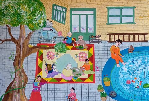 Masoumeh Rostami, 16, from Kanoon center in Gerami, Ardabil province, honorary diploma