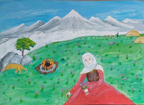 Reyhaneh Nasiri, 13, from Kanoon center 2 in Meshkin-Shahr, Ardabil province, winner of silver medal