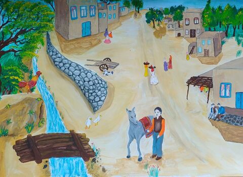 Hananeh Nasiri, 13, from from Kanoon center 2 in Meshkin-Shahr, Ardabil province, winner of golden medal