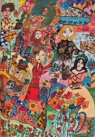 Mahshid Ghasemi, 14, from Kanoon complex in Isfahan, Isfahan province, winner of golden medal