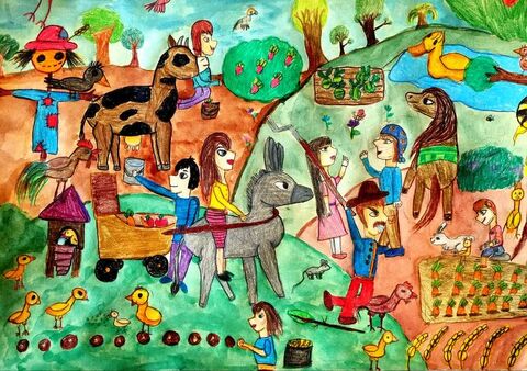 Mahak Ghaderi-Rad, 8, from Afrinesh cultural center, Kermanshah province, winner of silver medal