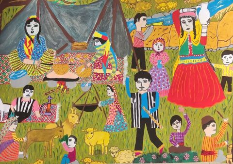 Asma’ Ebrahimi, 12, from Kanoon center in Kahriz-Sang, Isfahan province, winner of silver medal