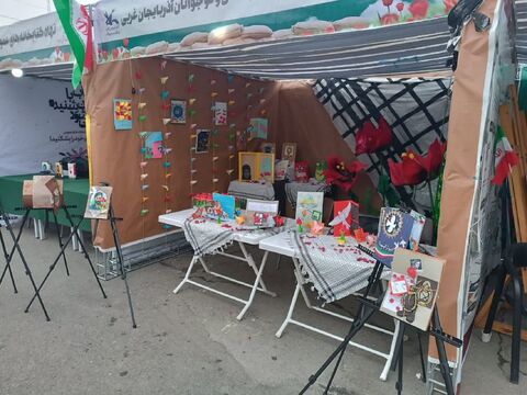 نمایشگاه فرهنگی هنری کانون پرورش فکری کودکان و نوجوانان استان آذربایجان غربی در کنگره بزرگداشت ۱۲ هزار شهید استان