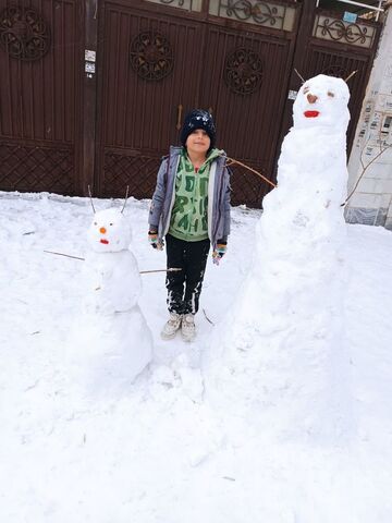 کرمانشاه.  مربیان و اعضا در روزهای برفی