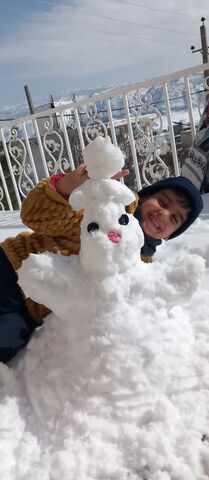 کرمانشاه.  مربیان و اعضا در روزهای برفی