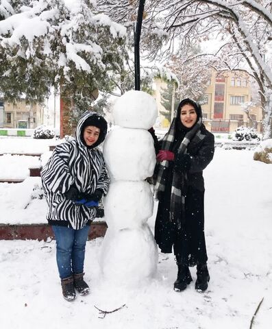 کرمانشاه.  مربیان و اعضا در روزهای برفی