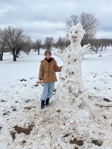 کرمانشاه.  مربیان و اعضا در روزهای برفی