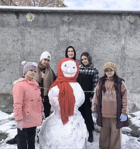 کرمانشاه.  مربیان و اعضا در روزهای برفی