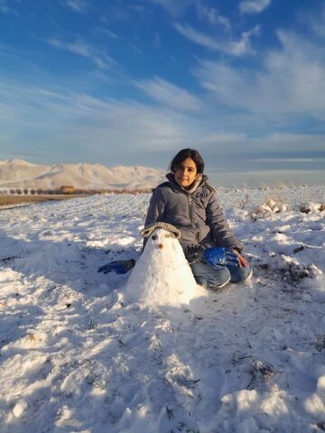 کرمانشاه.  مربیان و اعضا در روزهای برفی