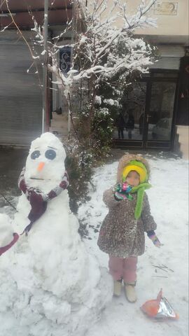 کرمانشاه.  مربیان و اعضا در روزهای برفی