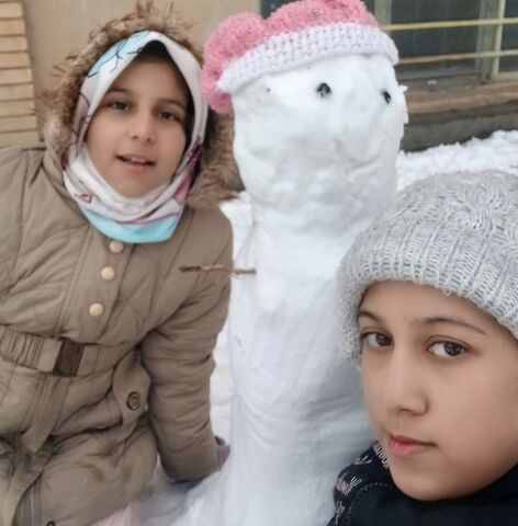 کرمانشاه.  مربیان و اعضا در روزهای برفی