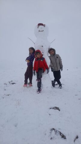 کرمانشاه. قاب برفی روز برفی اعضا و مربیان