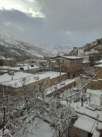 کرمانشاه. قاب برفی روز برفی اعضا و مربیان