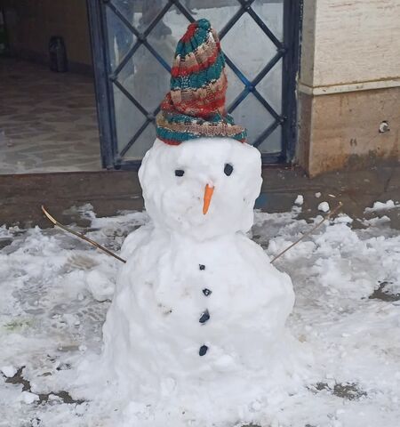 کرمانشاه. قاب برفی روز برفی اعضا و مربیان