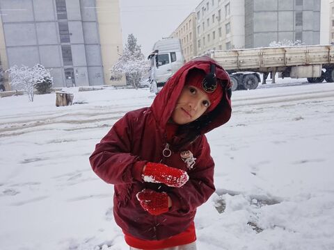 کرمانشاه. قاب برفی روز برفی اعضا و مربیان