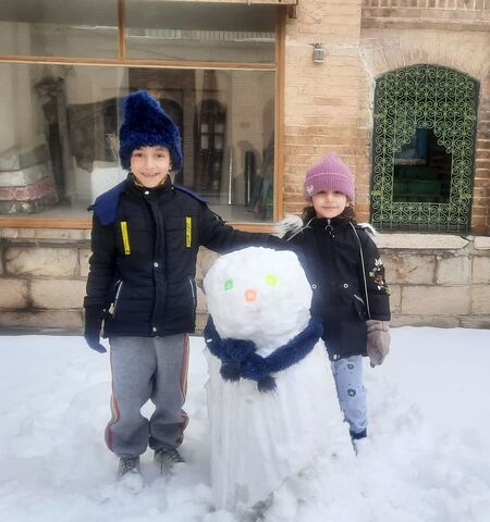 کرمانشاه. قاب برفی روز برفی اعضا و مربیان