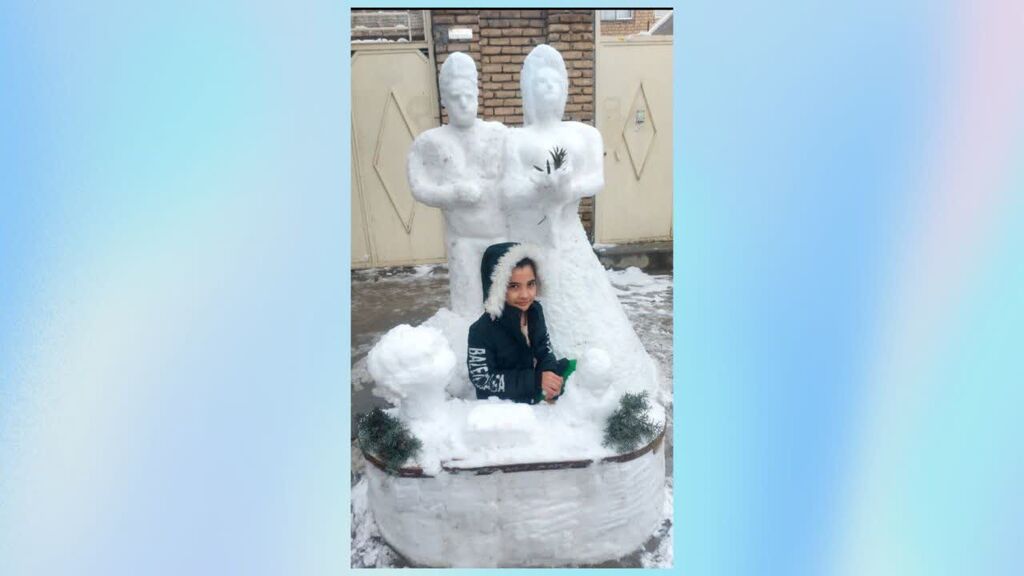 کانون کرمانشاه حتی با برف هم خلاقیت می‌آفریند