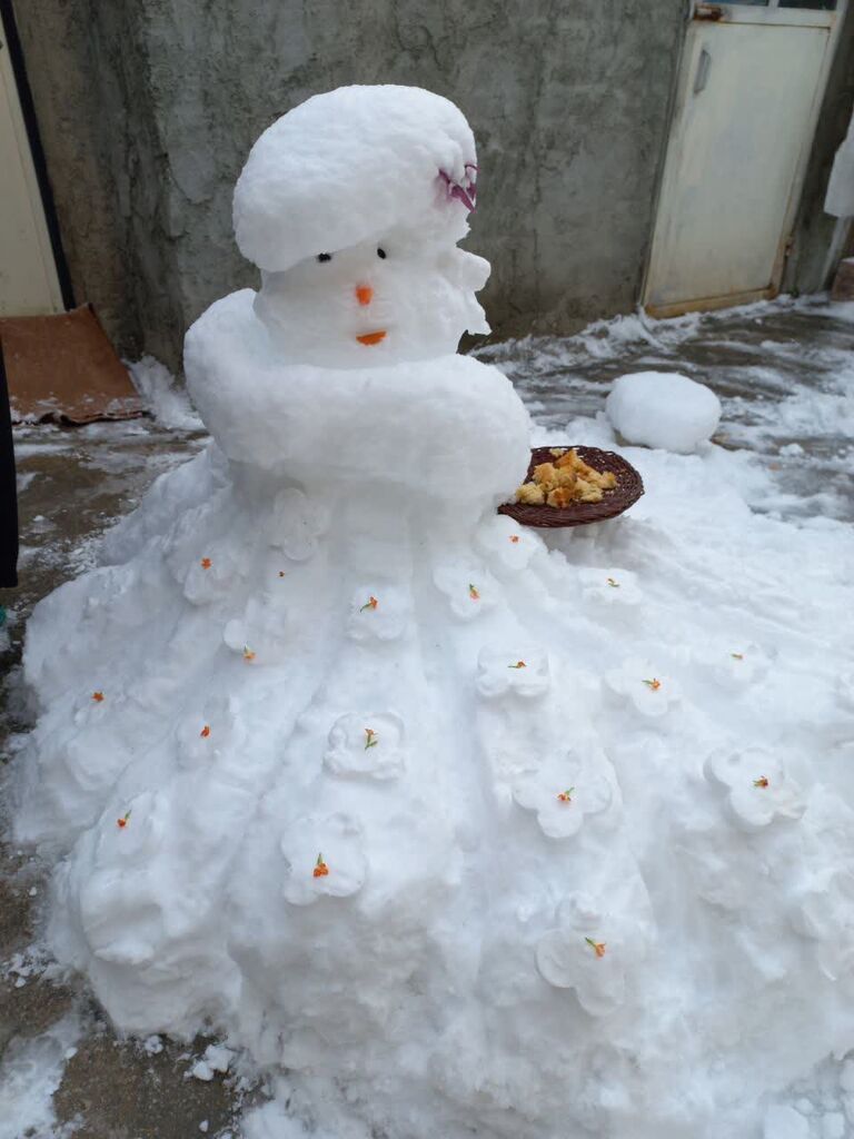 کانون کرمانشاه حتی با برف هم خلاقیت میآفریند