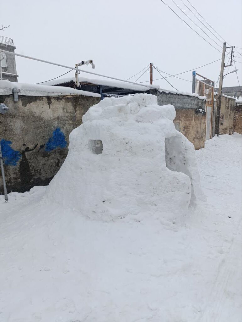 کانون کرمانشاه حتی با برف هم خلاقیت میآفریند