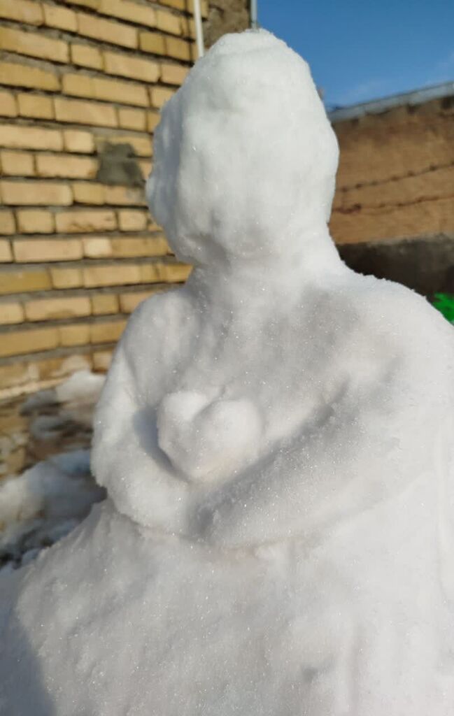 کانون کرمانشاه حتی با برف هم خلاقیت میآفریند