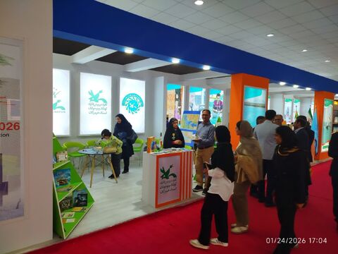 حضور کانون پرورش فکری کودکان ونوجوانان هرمزگان در نمایشگاه صنایع دریایی و توانمندی های هرمزگان با محوریت پویش ایران‌جان در قاب تصویر