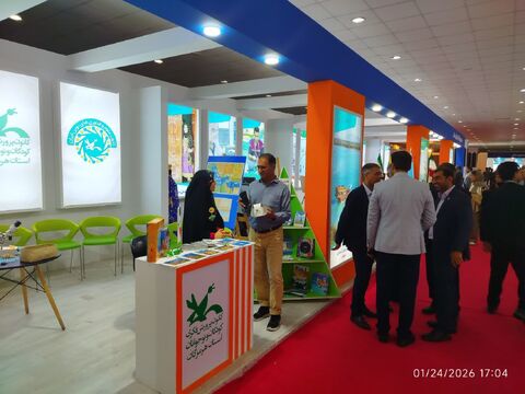 حضور کانون پرورش فکری کودکان ونوجوانان هرمزگان در نمایشگاه صنایع دریایی و توانمندی های هرمزگان با محوریت پویش ایرانجان در قاب تصویر