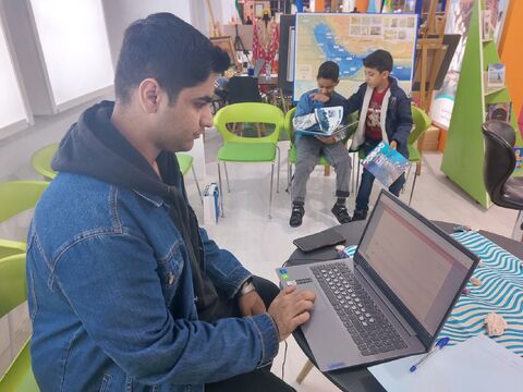 حضور کانون پرورش فکری کودکان ونوجوانان هرمزگان در نمایشگاه صنایع دریایی و توانمندی های هرمزگان با محوریت پویش ایران‌جان در قاب تصویر