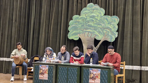 نمایشنامه خوانی.دامغان