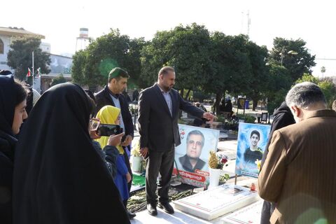 گزارش تصویری تجدید میثاق اعضای کانون پرورش فکری ساری با آرمان‌های شهدای انقلاب