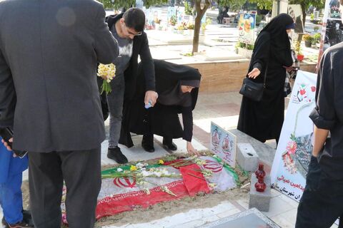 گزارش تصویری تجدید میثاق اعضای کانون پرورش فکری ساری با آرمان‌های شهدای انقلاب