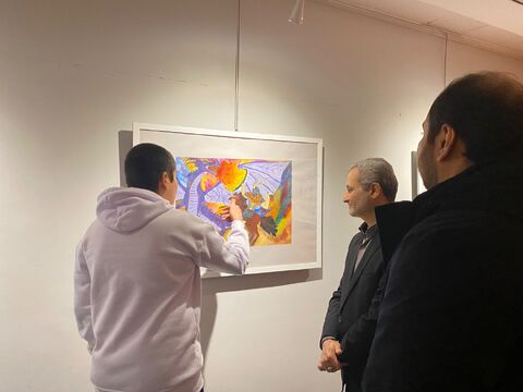 بازدید مدیرکل دفتر امور اجتماعی و فرهنگی استانداری خراسان رضوی از نمایشگاه «سرای امید»