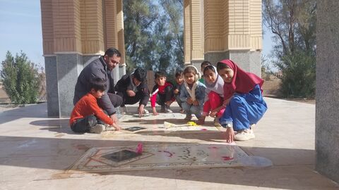 سیار روستایی عشق آباد و غبارروبی مزار شهدا 