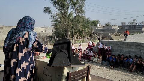 700 کودک و نوجوان سیریکی میزبان برنامه های تماشاخانه سیار کانون پرورش فکری