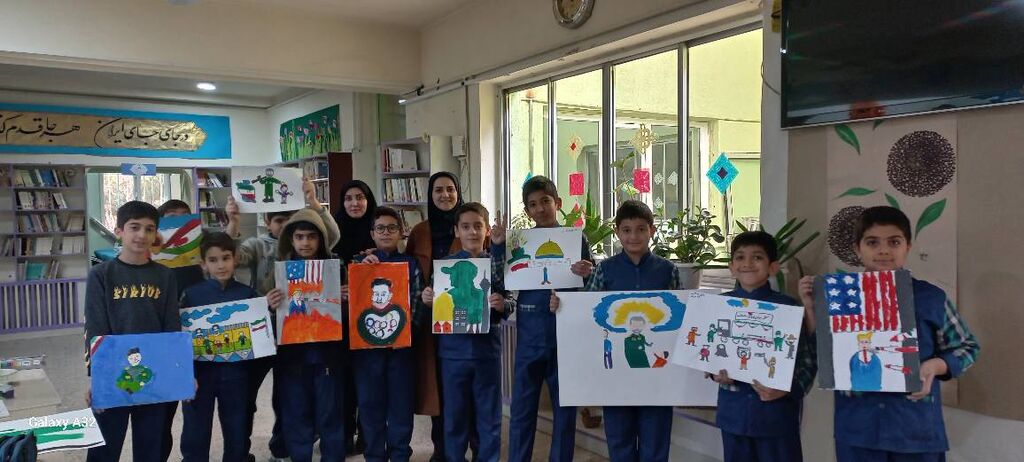 دیدار فرماندار گرمسار با اعضا در کارگاه نقاشی