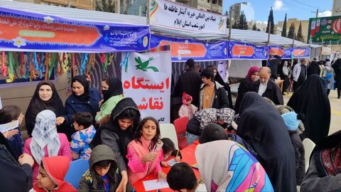 ایستگاه هنری وادبی کانون استان ایلام در جشن بزرگ نیمه شعبان به روایت تصویر