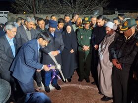 با حضور استاندار فارس کلنگ احداث مرکز بخش توجردی زده شد