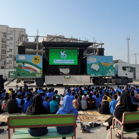 چهار اجرا در امتداد طرح نماد در ناحیه یک بندرعباس