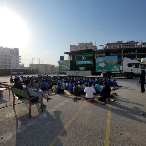 چهار اجرا در امتداد طرح نماد در ناحیه یک بندرعباس