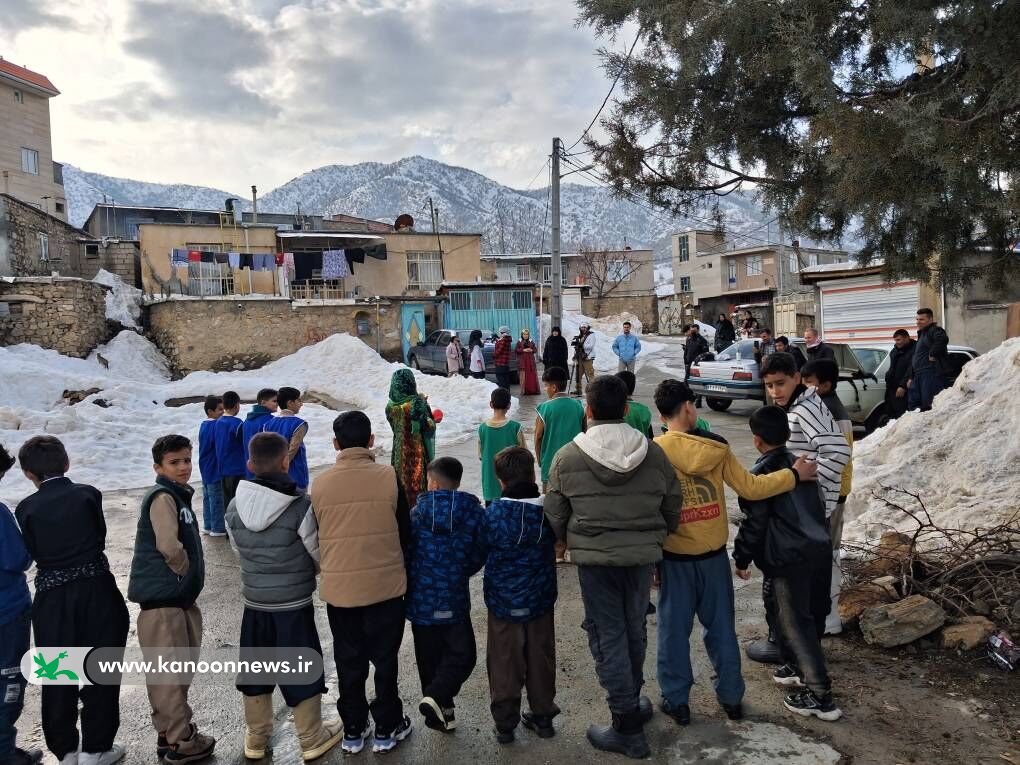 روایت شور و خلاقیت کودکان روستای ینگیجه در ایام دهه فجر