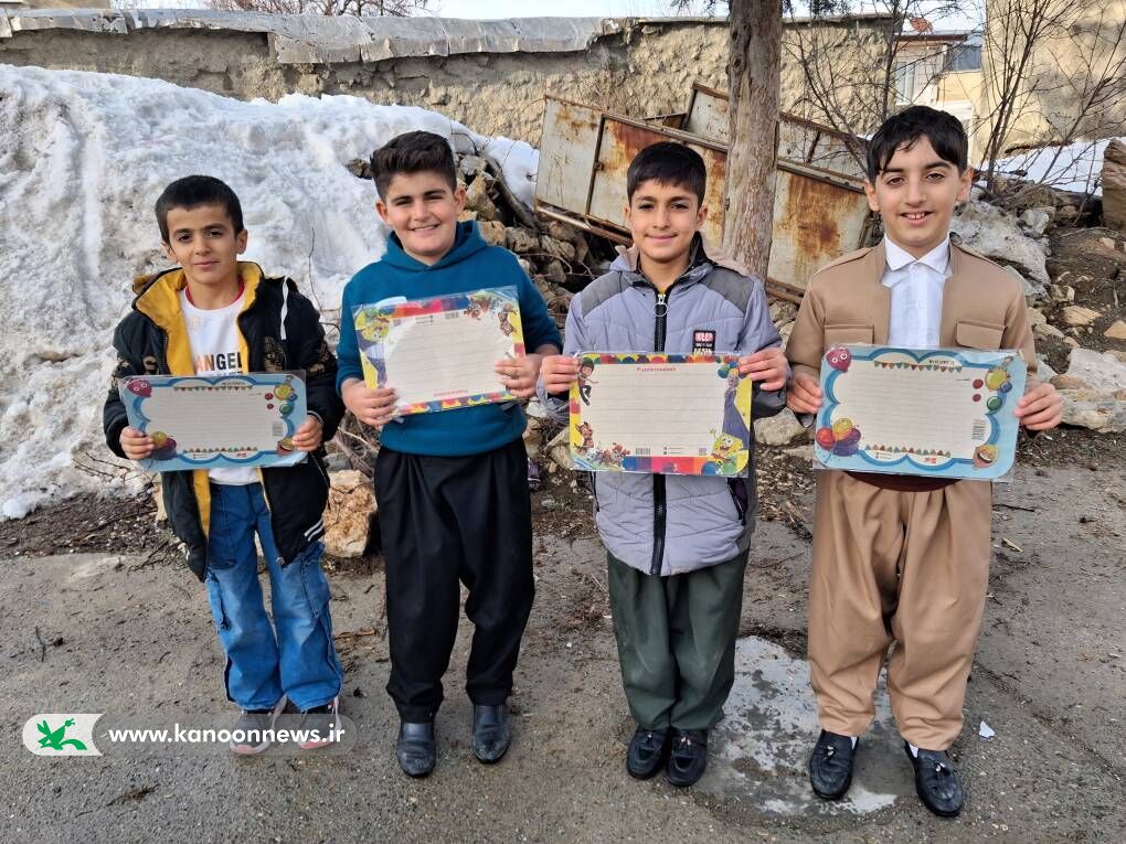 روایت شور و خلاقیت کودکان روستای ینگیجه در ایام دهه فجر
