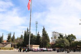 جشن مردمی پرچم «سبز، سفید، سرخ» در ساری برگزار شد