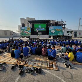 چهار اجرا در امتداد طرح نماد در ناحیه یک بندرعباس