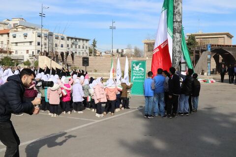 جشن پرچم "سبز ، سفید ، سرخ" در ساری