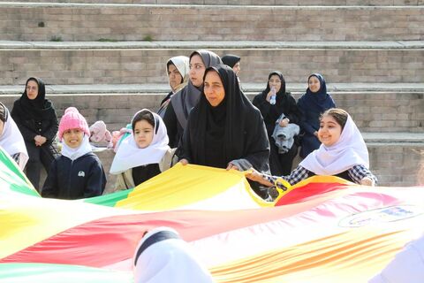 جشن پرچم "سبز ، سفید ، سرخ" در ساری