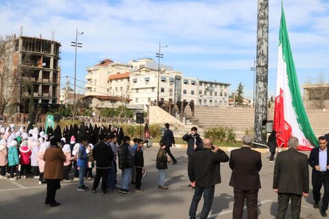 جشن پرچم "سبز ، سفید ، سرخ" در ساری